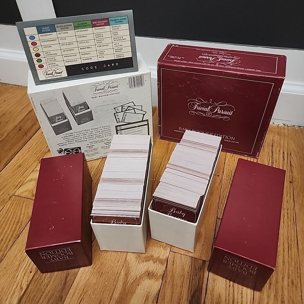 VTG Trivial Pursuit Baby Boomer Edition Subsidiary card set